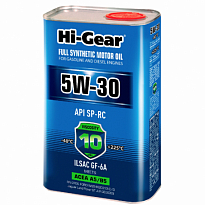 HG0530 Масло моторное синтетическое 5W-30 SP-RC ACEA A5/B5 FULL SYNTHETIC MOTOR OIL 1л 1/12шт